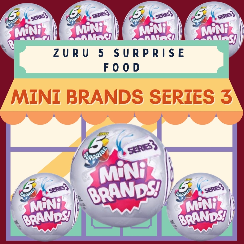 Zuru 5 Surprise Series 3 Food Mini Brands NWT
